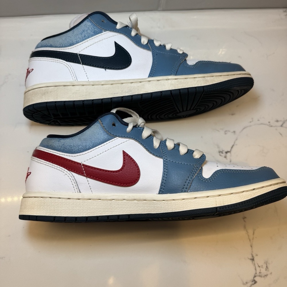 Nike Air Jordan 1 Retro Low SE Motion White Armory Navy HM3711-144 Men's Size 7 - Picture 3 of 16